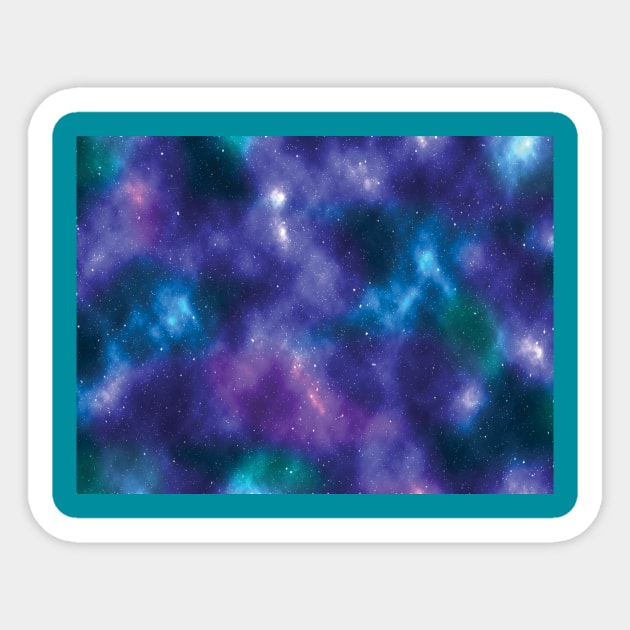 Universe Pattern Sticker by PandLCreations